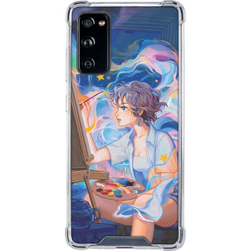 Rainbow Anime Artist Painter by Ivy Dolamore Galaxy S20 FE Clear Case
